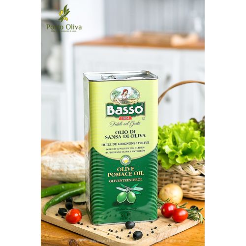 Масло оливковое BASSO Pomace olive oil, 5л